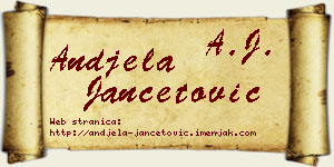 Anđela Jančetović vizit kartica